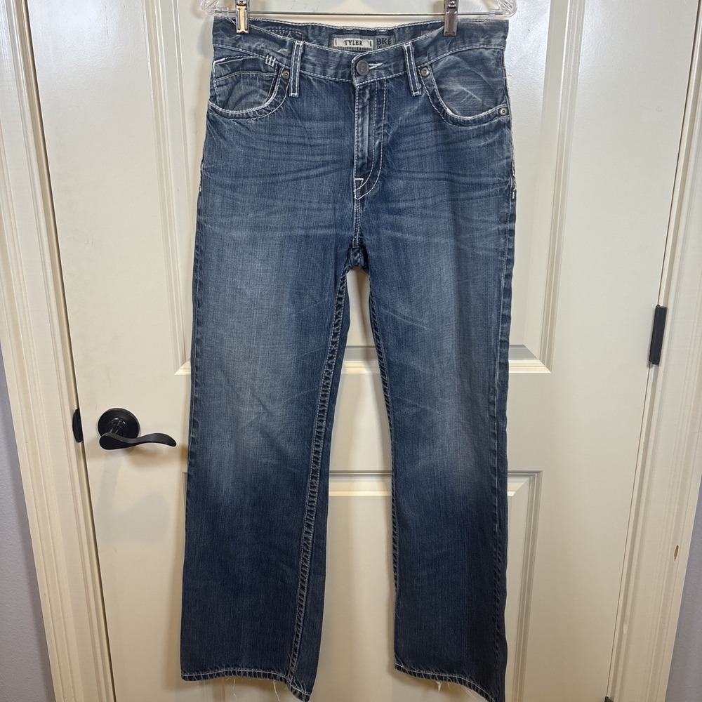 Buckle BKE Tyler Jeans Mens Size 31R Bootcut Medium Wash Stretch Denim Y2K